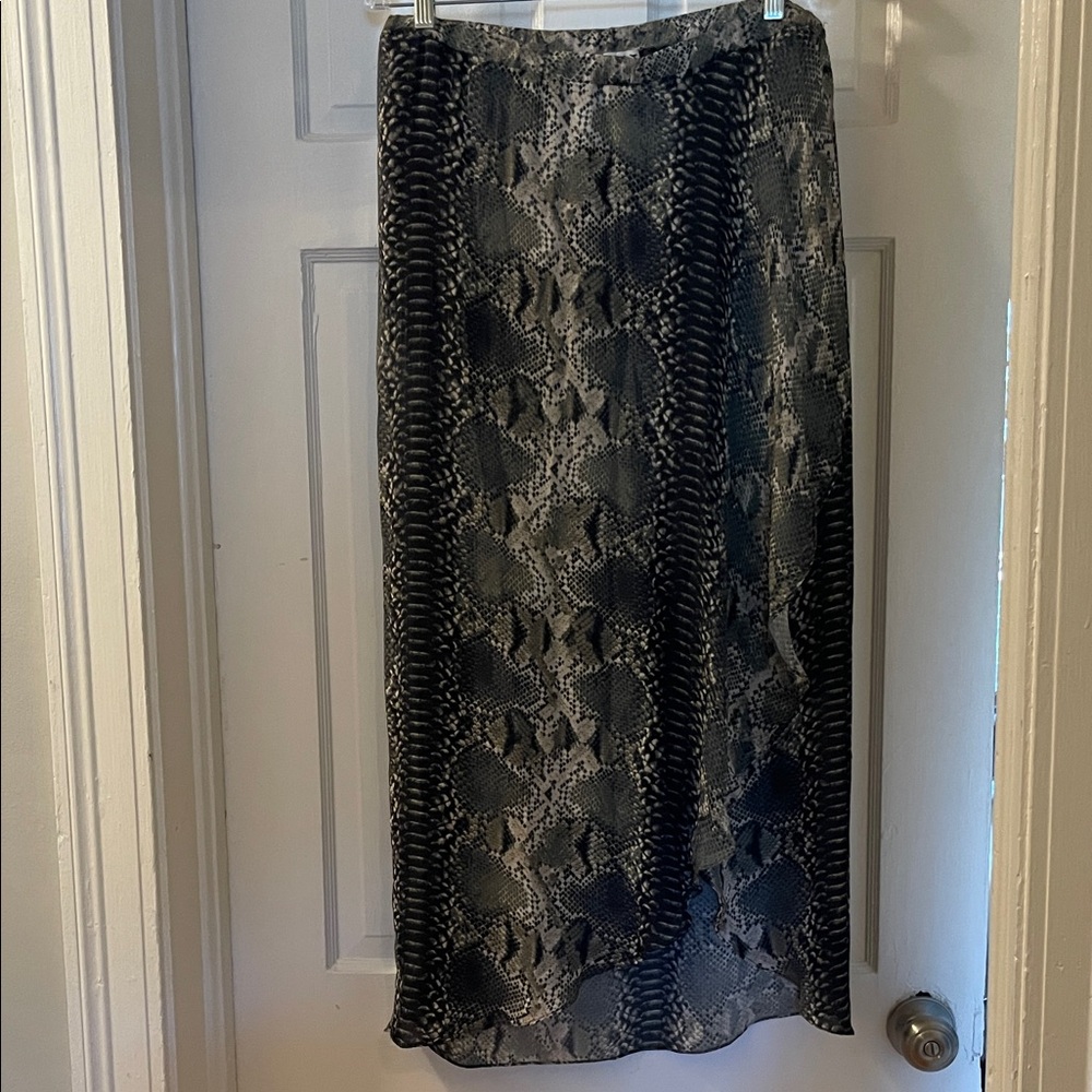 Haute Hippie Black and Gray Maxi Skirt